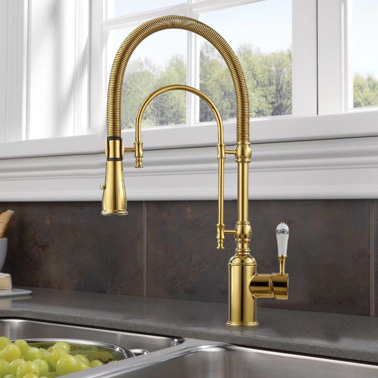 Homary Pull Down Kitchen Faucet & Reviews Wayfair